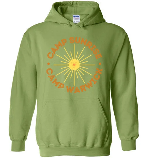 high-quality camping fire bricks-Camp Sunrise Heavy Blend Hoodie - Orange Logo