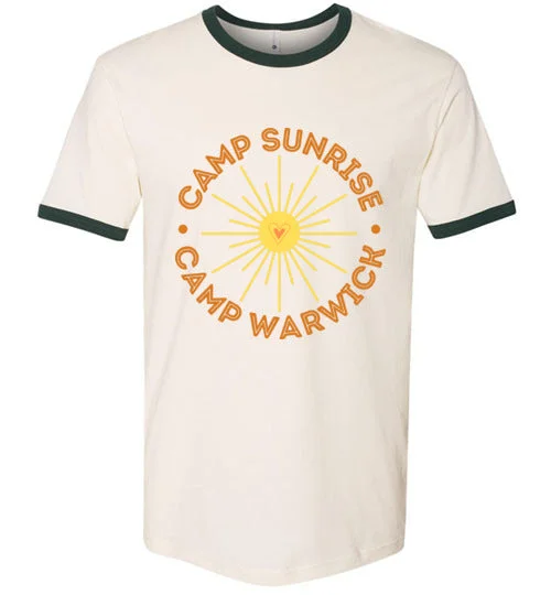 weather-resistant camping vests-Camp Sunrise Ringer T-Shirt