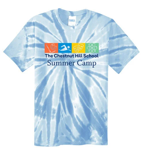 adjustable camping hammock cords-Chestnut Hill School Tie Dye T-Shirt