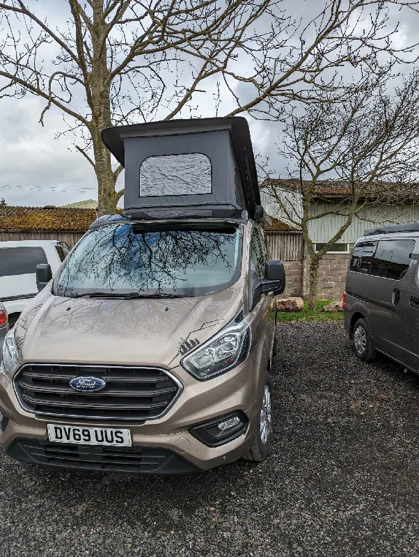 foldable camping cook boards-SOLD Ford Transit Day Van with only 25000 miles