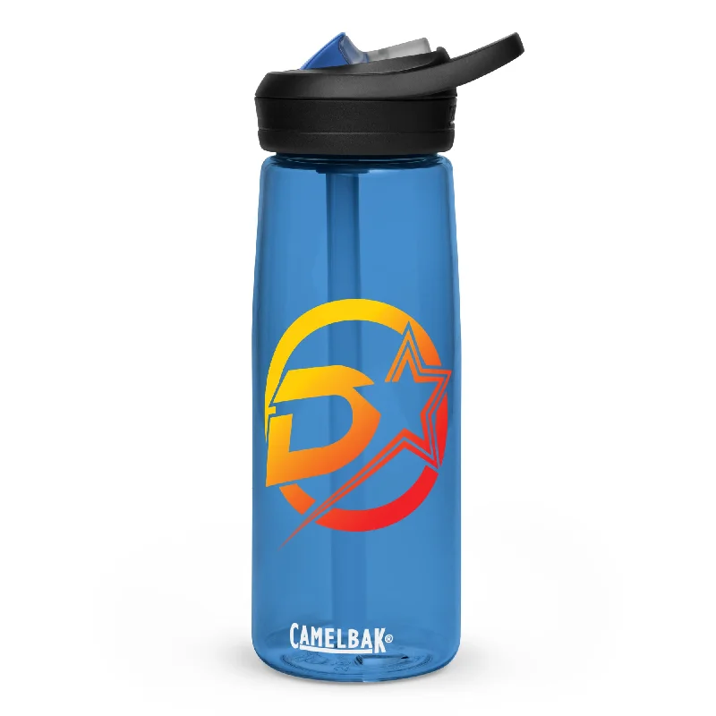 insulated camping hydration flasks-Team Dallas CamelBak Eddy® Water Bottle  - Red/Yellow D Star