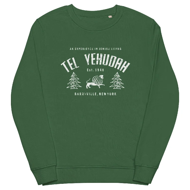 solar-powered camping glow lights-Tel Yehudah Unisex Organic Sweatshirt