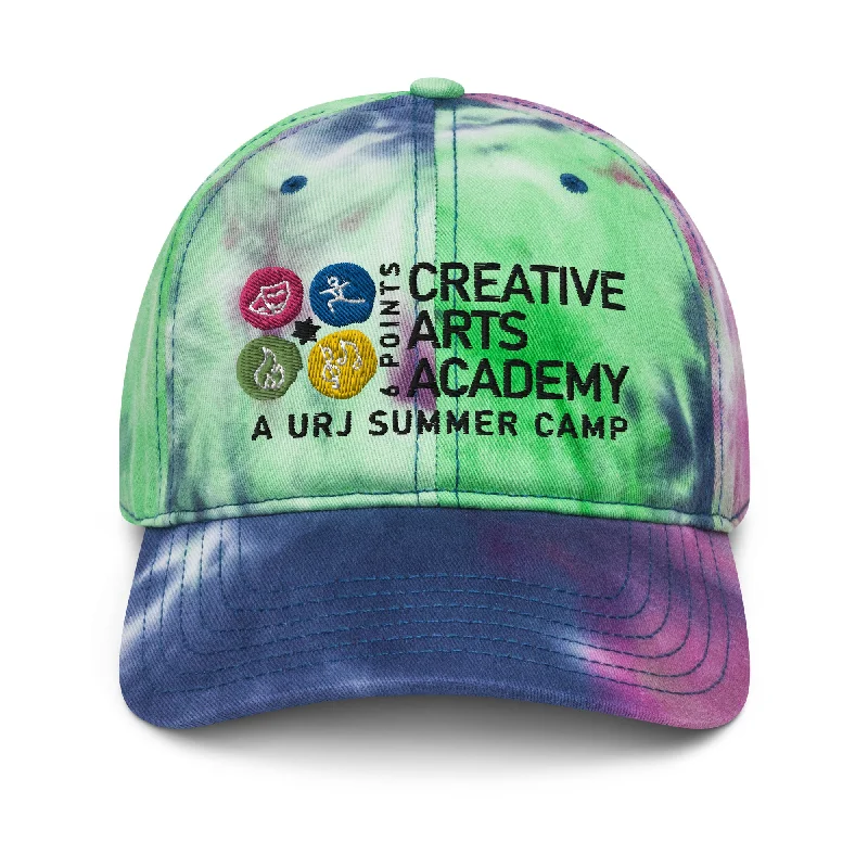 compact camping signal lights-URJ 6 Points Tie Dye Cap