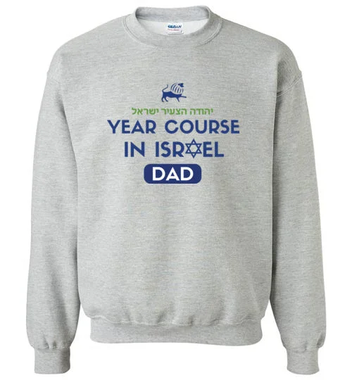 portable camping soap trays-Young Judaea Israel Crewneck Sweatshirt - Year Course Dad