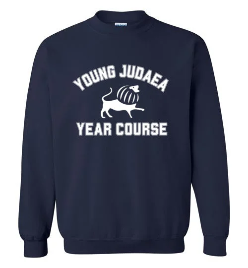 quick-dry camping hand cloths-Young Judaea Israel Crewneck Sweatshirt - Year Course Collegiate