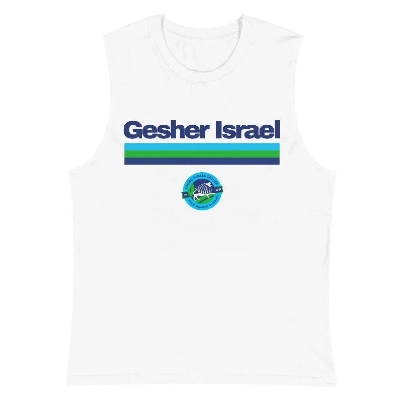 weather-resistant camping pants-Young Judaea Israel Unisex Muscle Shirt - Gesher