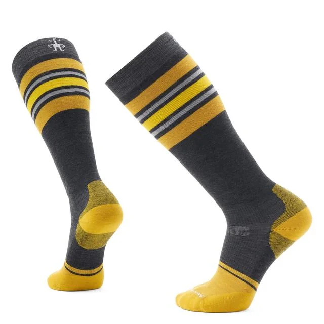 Camping hiking trail flair-Snowboard Stripe Extra Stretch Over The Calf Socks