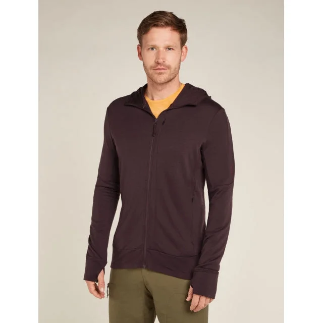 Camping hiking trail mild-Men Merino 260 Quantum LS Zip Hoodie