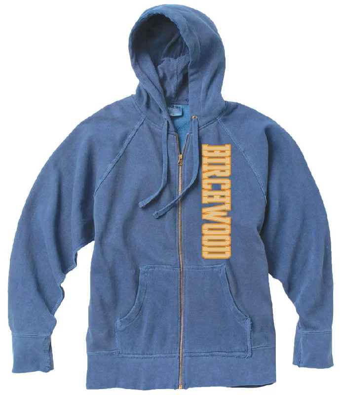 Camping hiking trail gleam-Birchwood Vintage Zip Hoodie