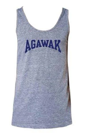 Camping hiking trail float-Camp Agawak Tri-Blend Tank