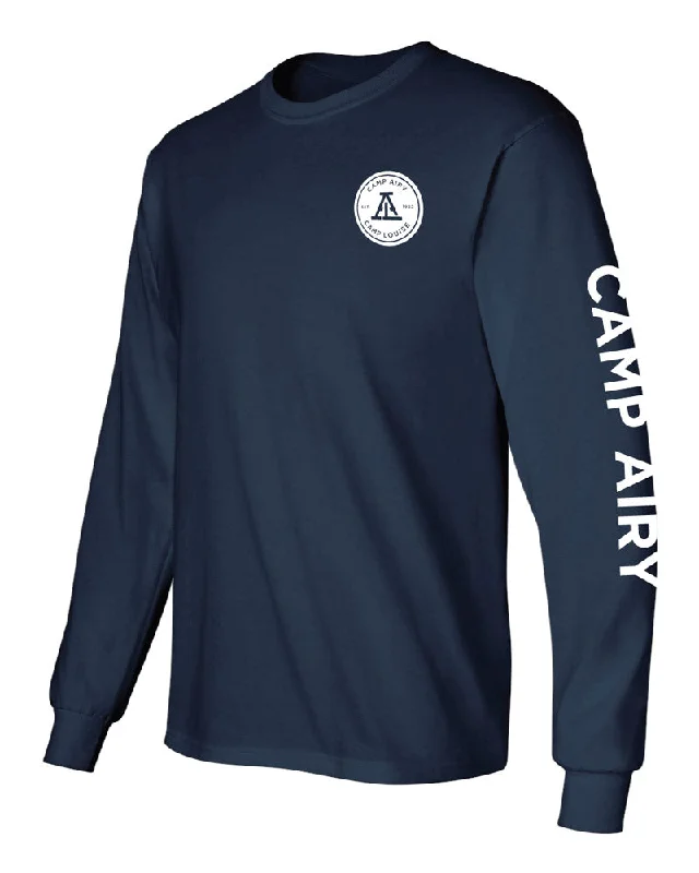 Camping hiking trail lore-Camp Airy Long Sleeve Tee