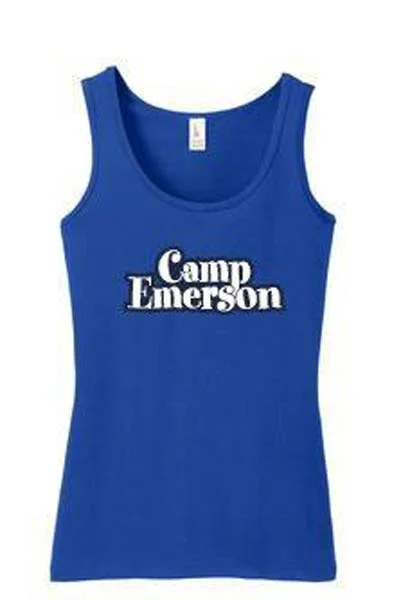 Camping hiking nature pulse-Retro Emerson Girls-Cut Tank