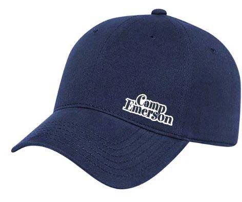 Camping hiking trail still-Retro Camp Emerson Navy Ball Cap