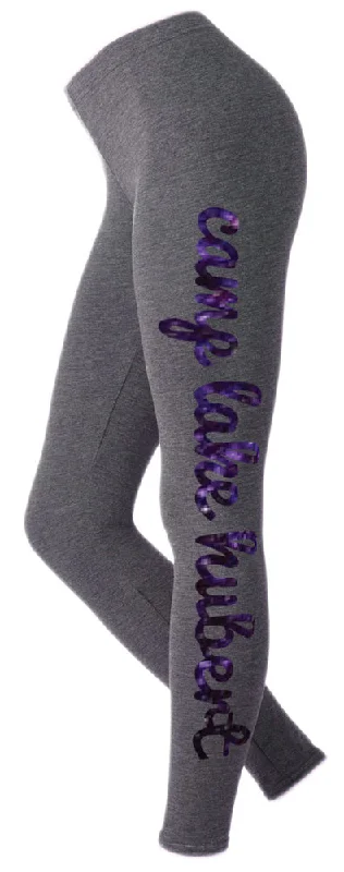 Camping hiking trail join-Camp Lake Hubert Leggings