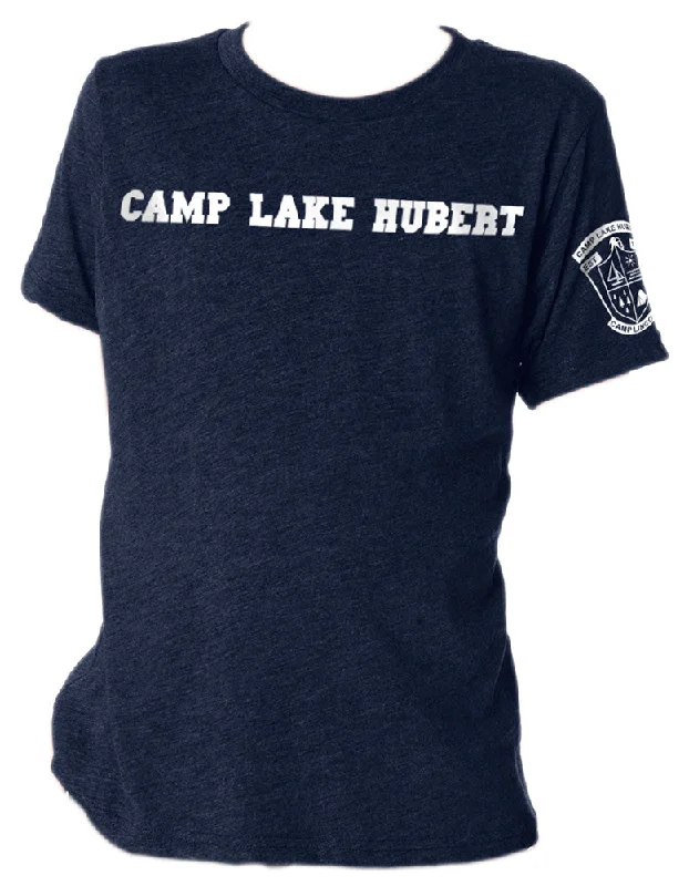 Camping hiking outdoor quests-Camp Lake Hubert Tri-Blend Tee