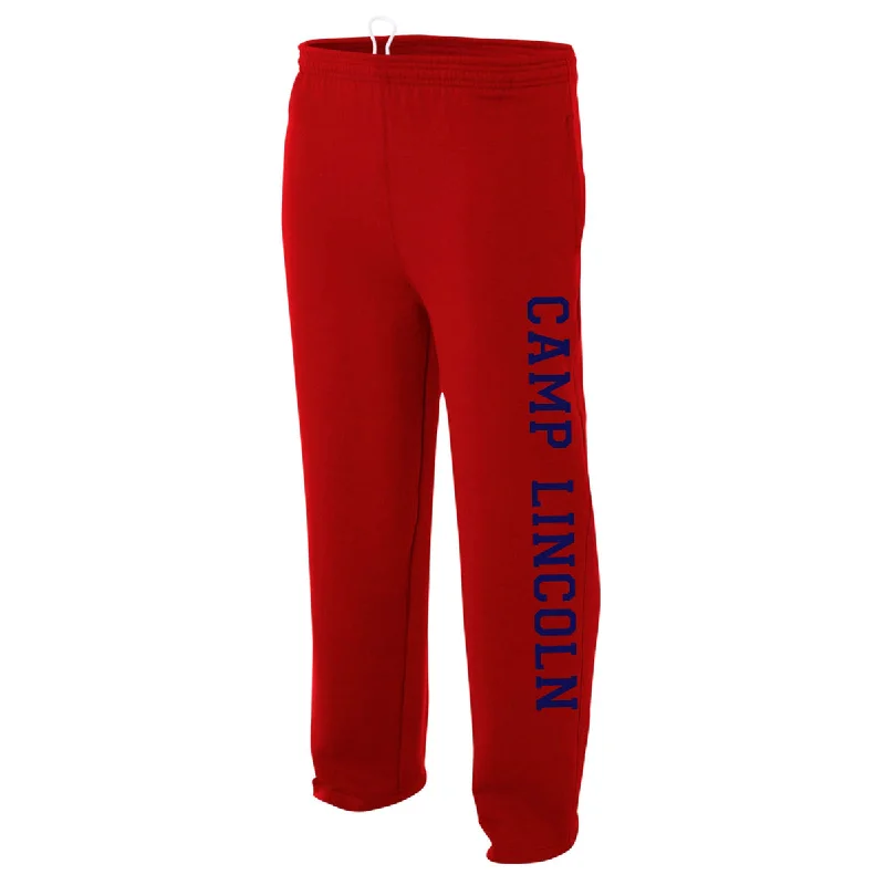 Camping hiking gear glow-Camp Lincoln Open Bottom Performance Sweatpants