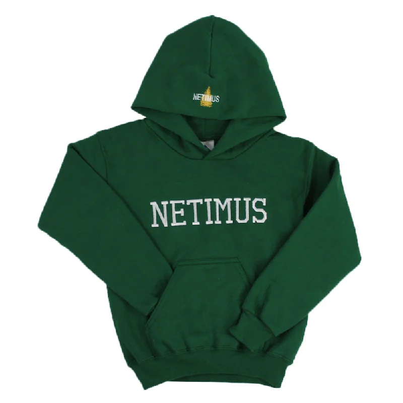 Camping hiking trail tie-Camp Netimus Embroidered Hoodie