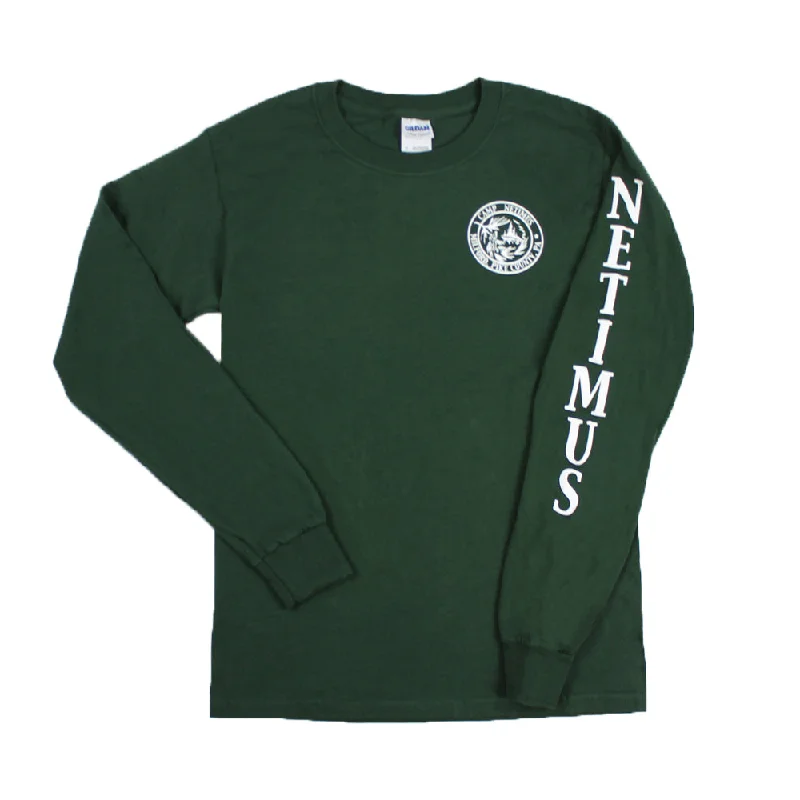 Camping hiking trail rays-Camp Netimus Vintage Long Sleeve Shirt