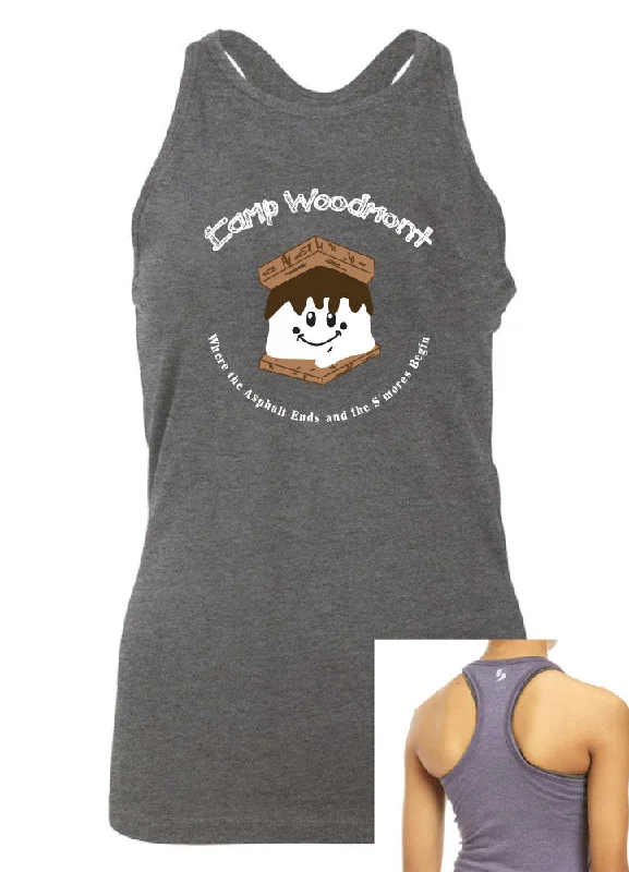 Camping hiking nature pulse-Camp Woodmont Girls Tank