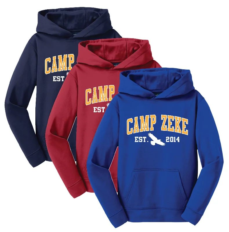 Camping hiking trail fix-Camp Zeke Performance Hoodie