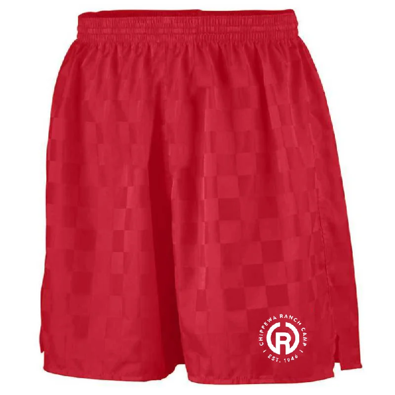 Camping hiking trail blow-Chippewa Ranch Camp Soccer Shorts