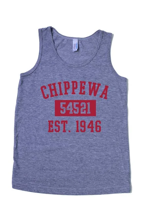 Camping hiking trail trim-Chippewa Ranch Camp Tank Top