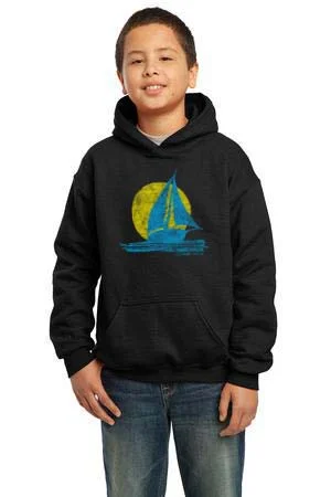 Camping hiking trail essence-Mountain Camp Sunset Hoodie