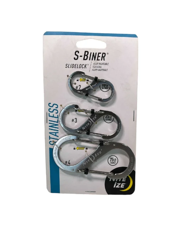 Camping hiking trail sway-Nite Ize S-Biner SlideLock Stainless Steel