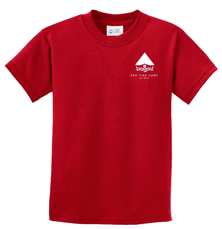 Camping hiking trail soar-Red Pine Camp Logo Tee