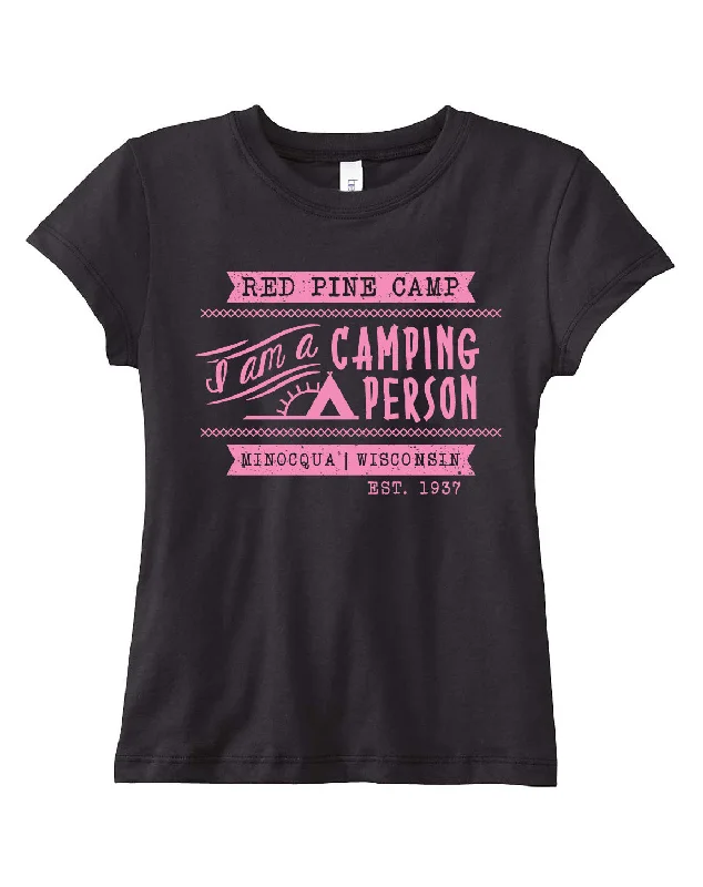 Camping hiking nature rush-Red Pine I Am A Camping Person Tee