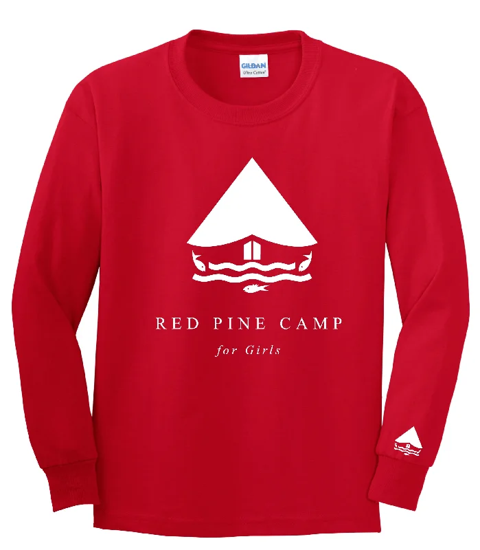 Camping hiking gear deals-Red Pine Long Sleeve Tee