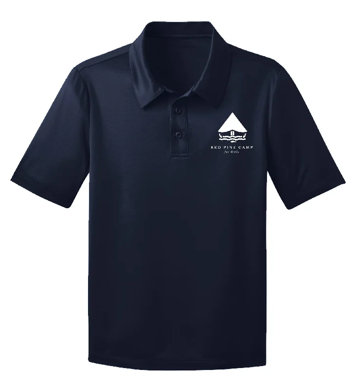 Camping hiking trail plain-Red Pine Performance Polo