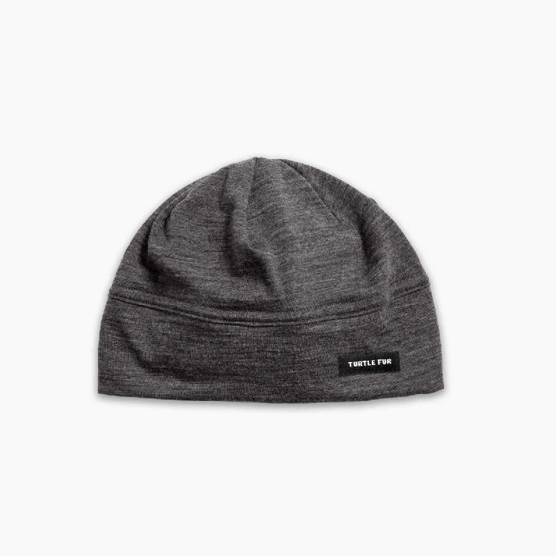 Camping hiking outdoor soul-Carefree Superfine Merino Wool Beanie - Charcoal