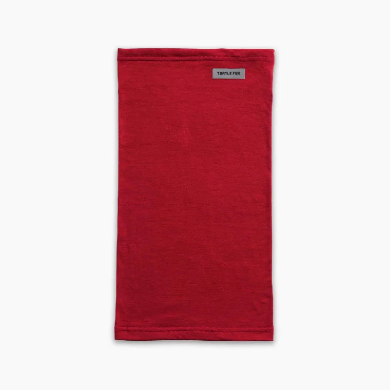 Camping hiking trail mood-Carefree Superfine Merino Wool Tube - Red Sky