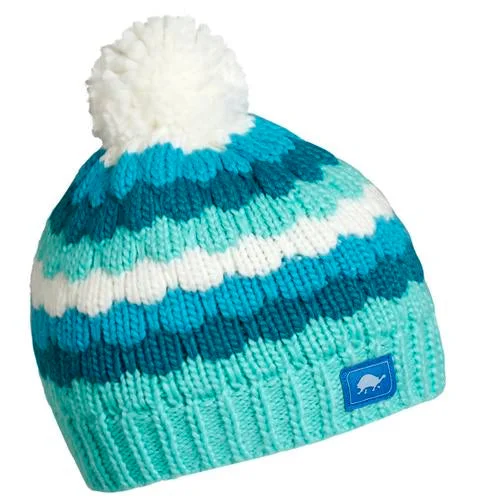 Camping hiking trail mild-Kids' Acrylic Jocelyn Beanie - Turquoise