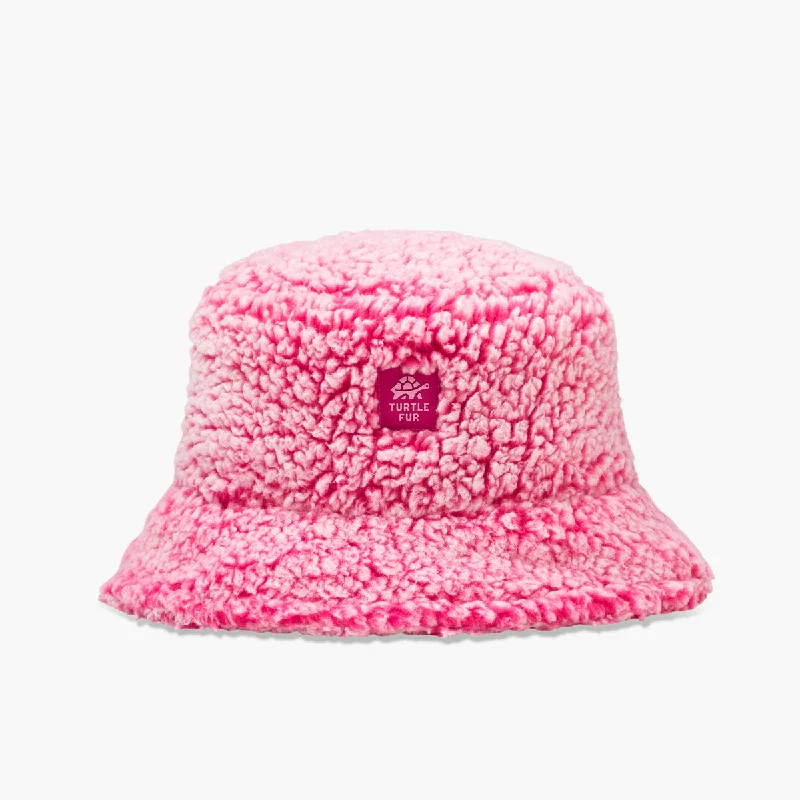 Camping hiking trail patch-Kids' Comfort Lush Stomp Bucket Hat - Luscious Pink