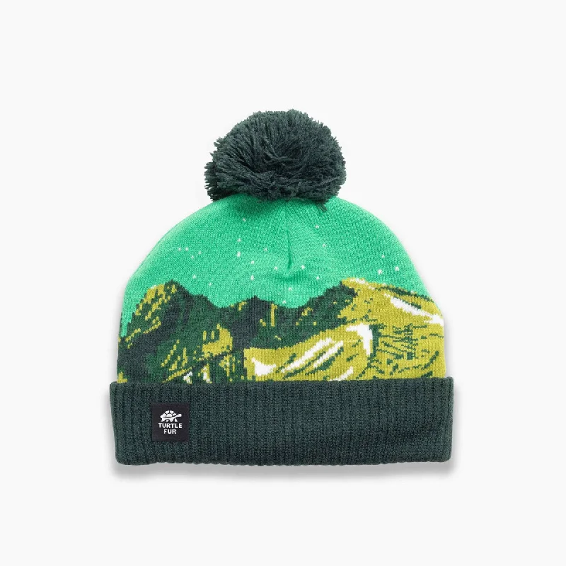 Camping hiking trail sleek-Kids' Pano Beanie - Dark Green