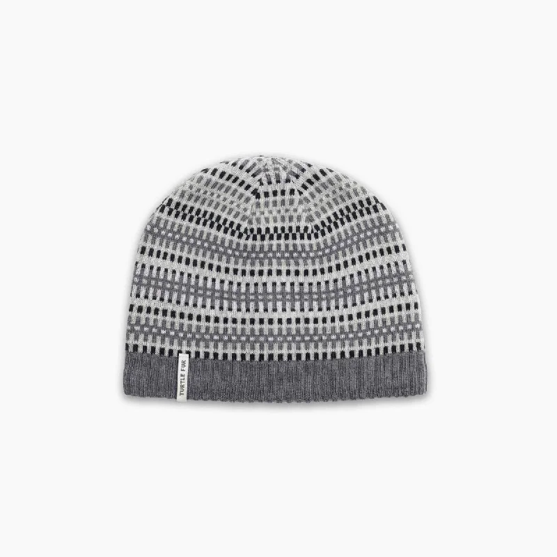 Camping hiking trail variety-Merino Wool Lloyd Beanie - Gray