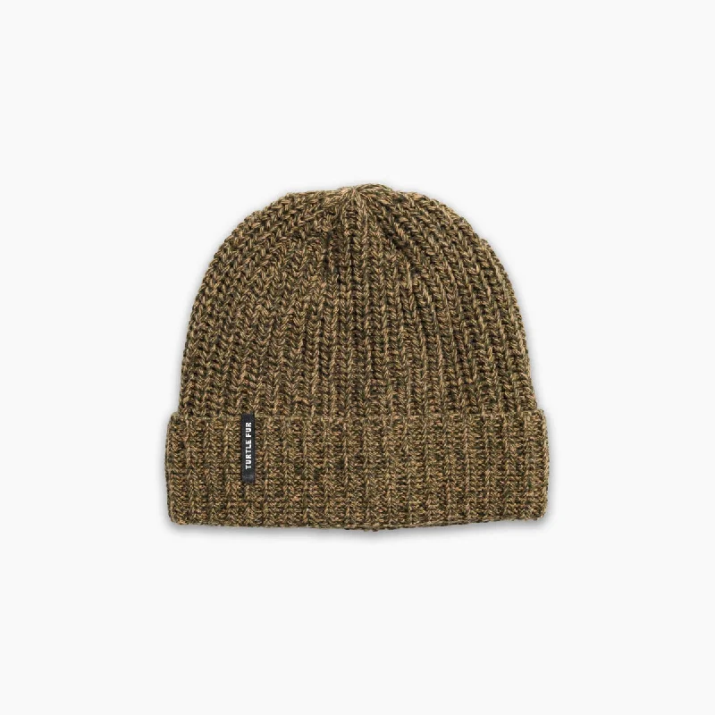 Camping hiking trail flair-Ocean Ragg Wool Ethan Beanie - Hay