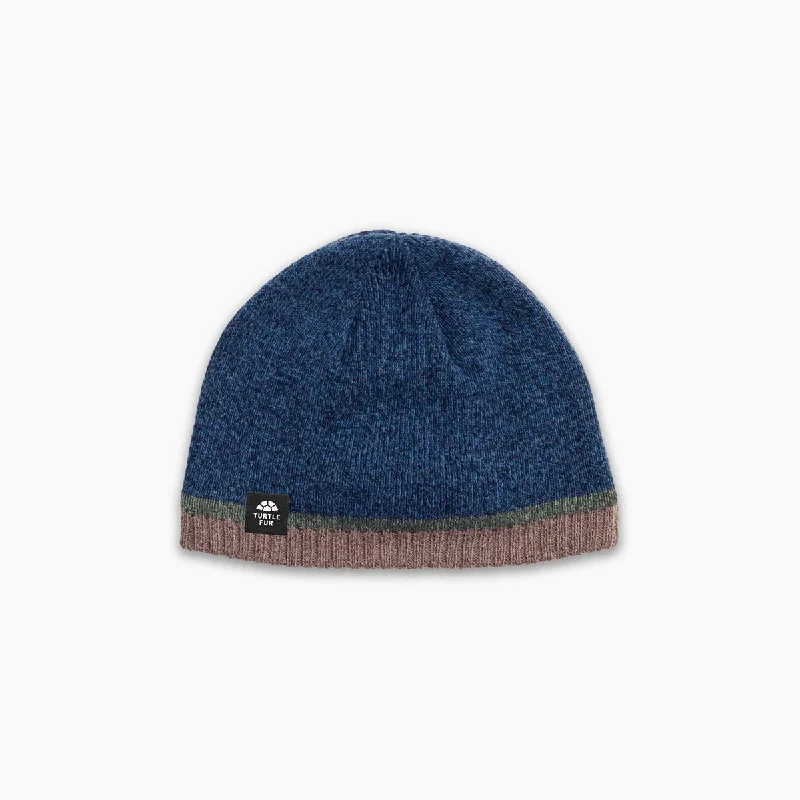 Camping hiking gear zest-Ocean Ragg Wool Harbour Town Beanie - Navy