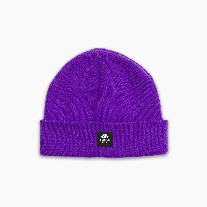 Camping hiking nature rush-Pathfinder Knit Cuff Beanie - Purple