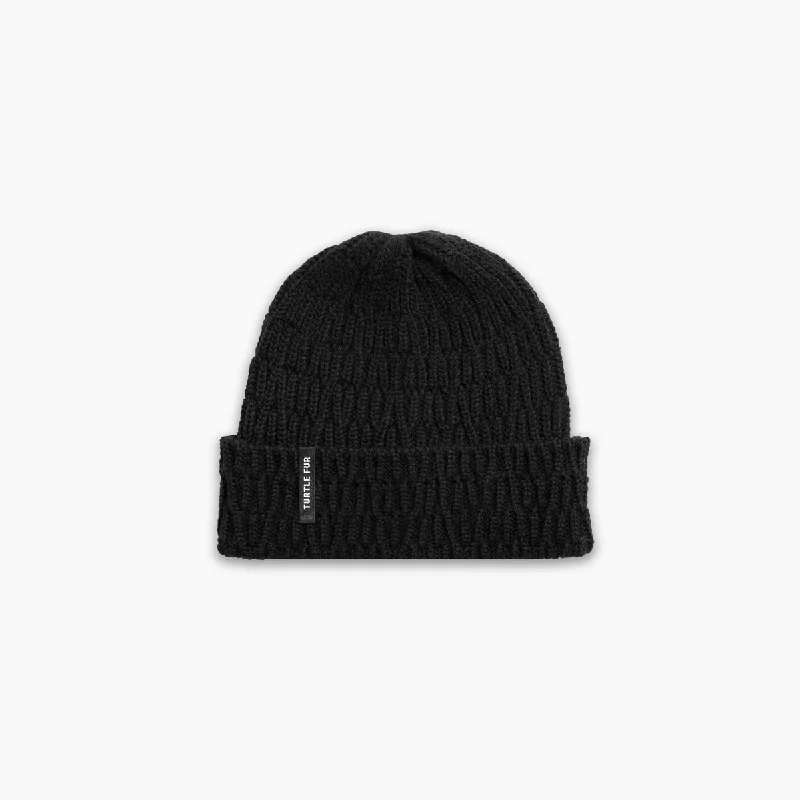 Camping hiking trail soak-Polylana Alfie Beanie - Black