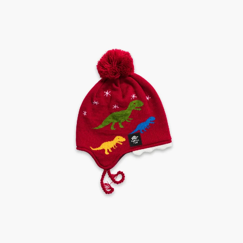 Camping hiking trail airy-Toddler Chomp Chomp Earflap - Red