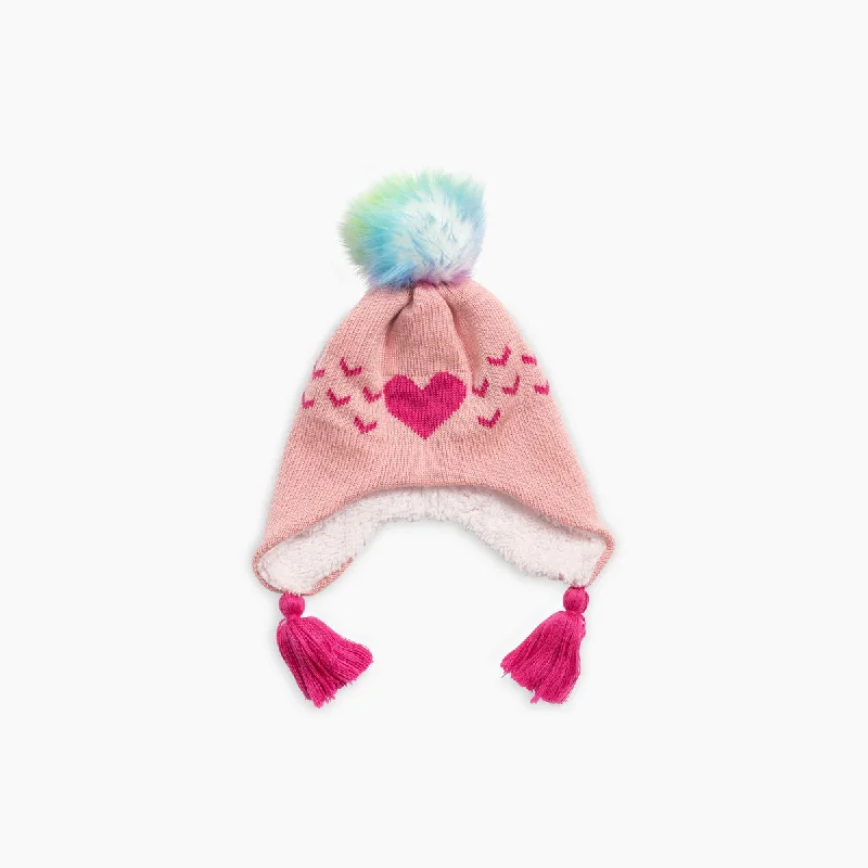 Camping hiking gear wave-Toddler Sophie Earflap - Pink